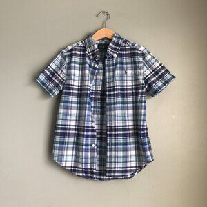 Ralph Lauren Boys Plaid Shirt Size 7